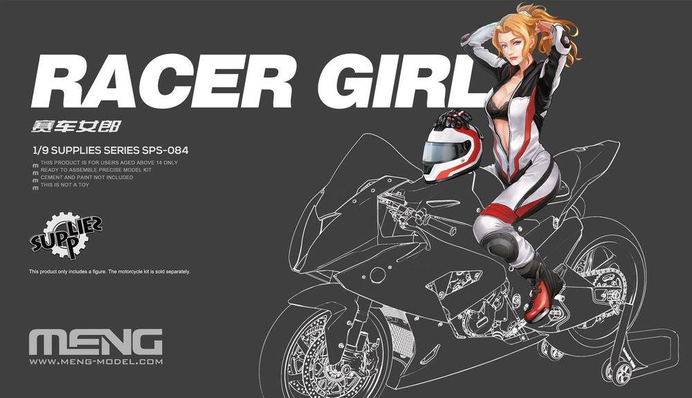 Meng 1/9 Racer Girl Plastic Kit