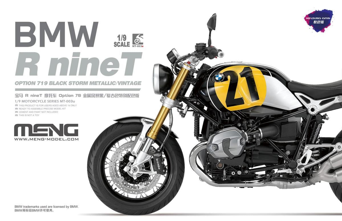 Meng 1/9 Bmw R Nine T Option 719 Black