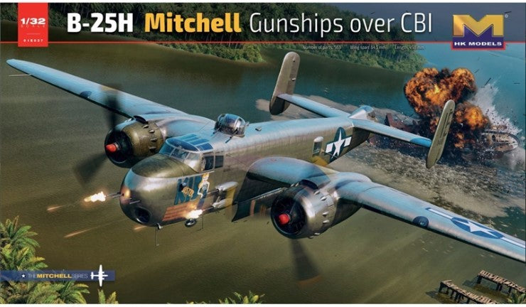HK Models 1/32 B-25H Mitchell Gunships Over CBI