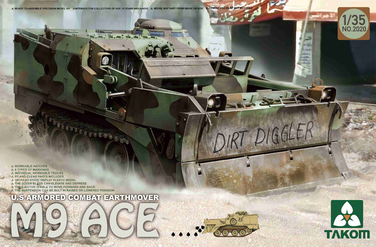 Takom 1/35 M9 Ace Us Armored Combat Earthmover