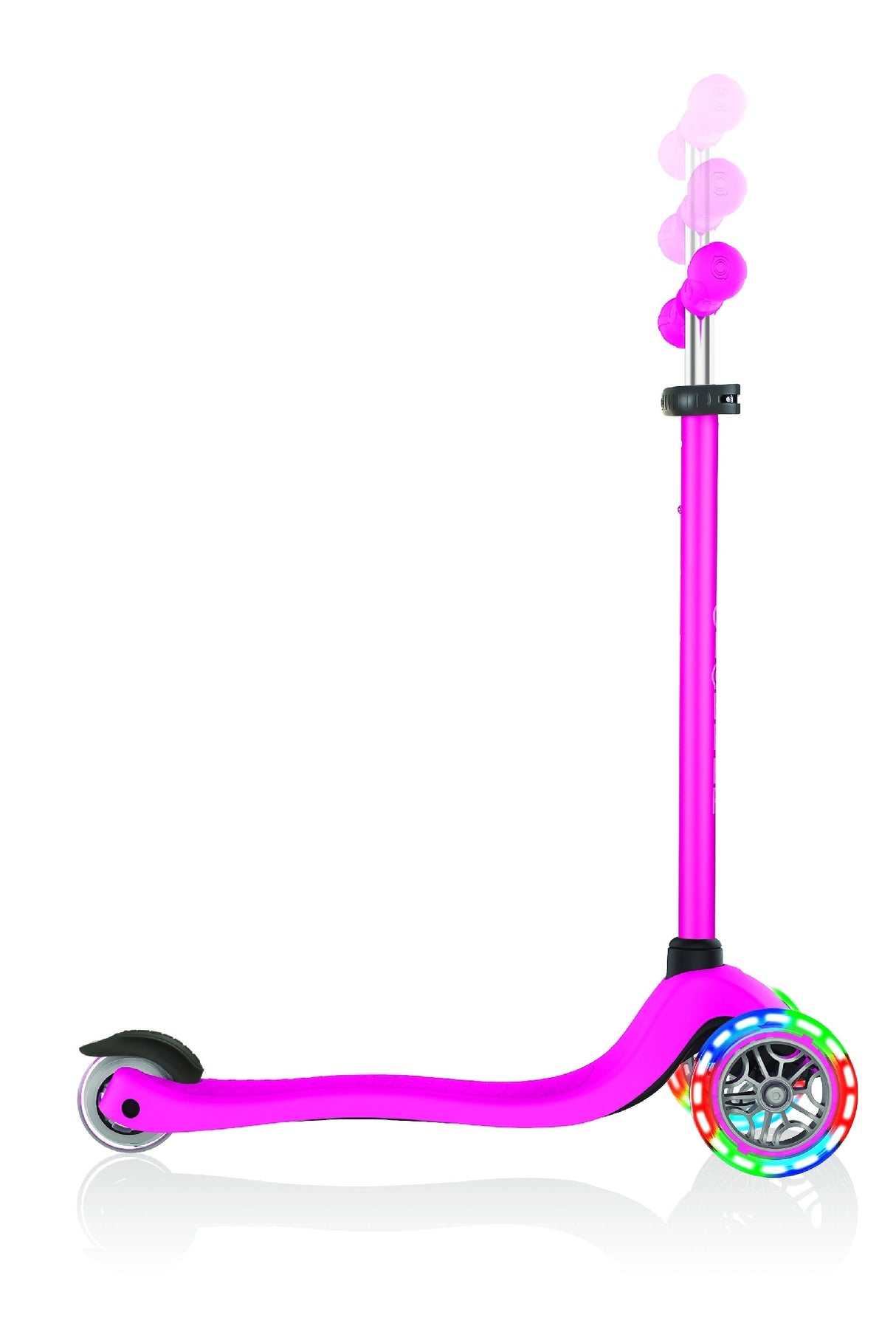 GLOBBER PRIMO LIGHTS W/ ANODIZED TBAR - NEON PINKSCOOTER