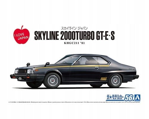 1/24 Nissan Khgc211 Skyline Ht2000 Turbo Gt-e-s '81
