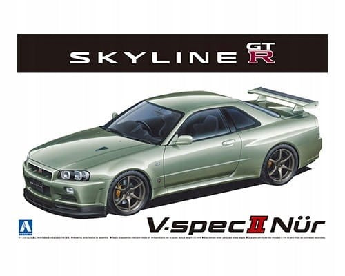 1/24 Nissan Bnr34 Skyline Gt-r V-spec Ii Nur. 02