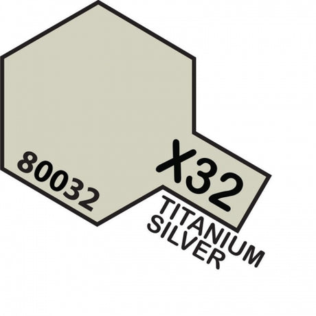Tamiya Enamel X-32 TITANIUM SILVER
