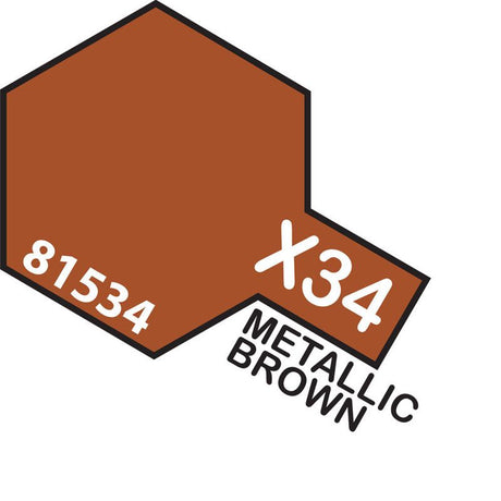 TAMIYA ACRYLIC MINI X-34A METALLIC BROWN