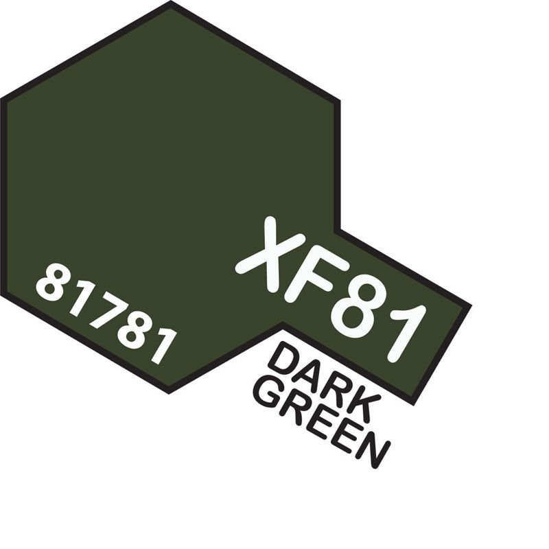 Tamiya Acrylic Mini Xf-81 Dark Green 2(raf)