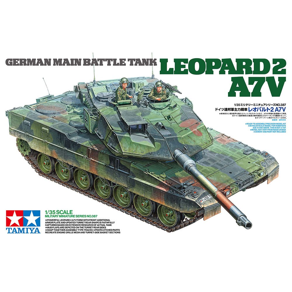 Tamiya 1/35 Leopard A7v German Main Battle Tank
