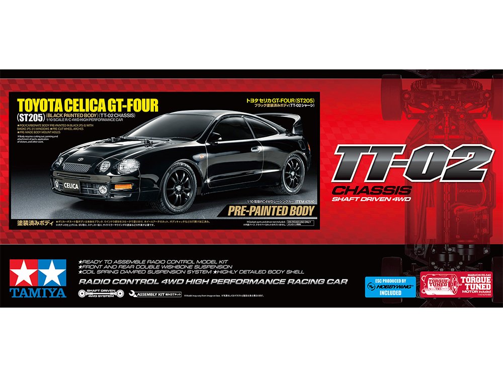 Tamiya GT-Four (ST205) BLA PB (TT-02)