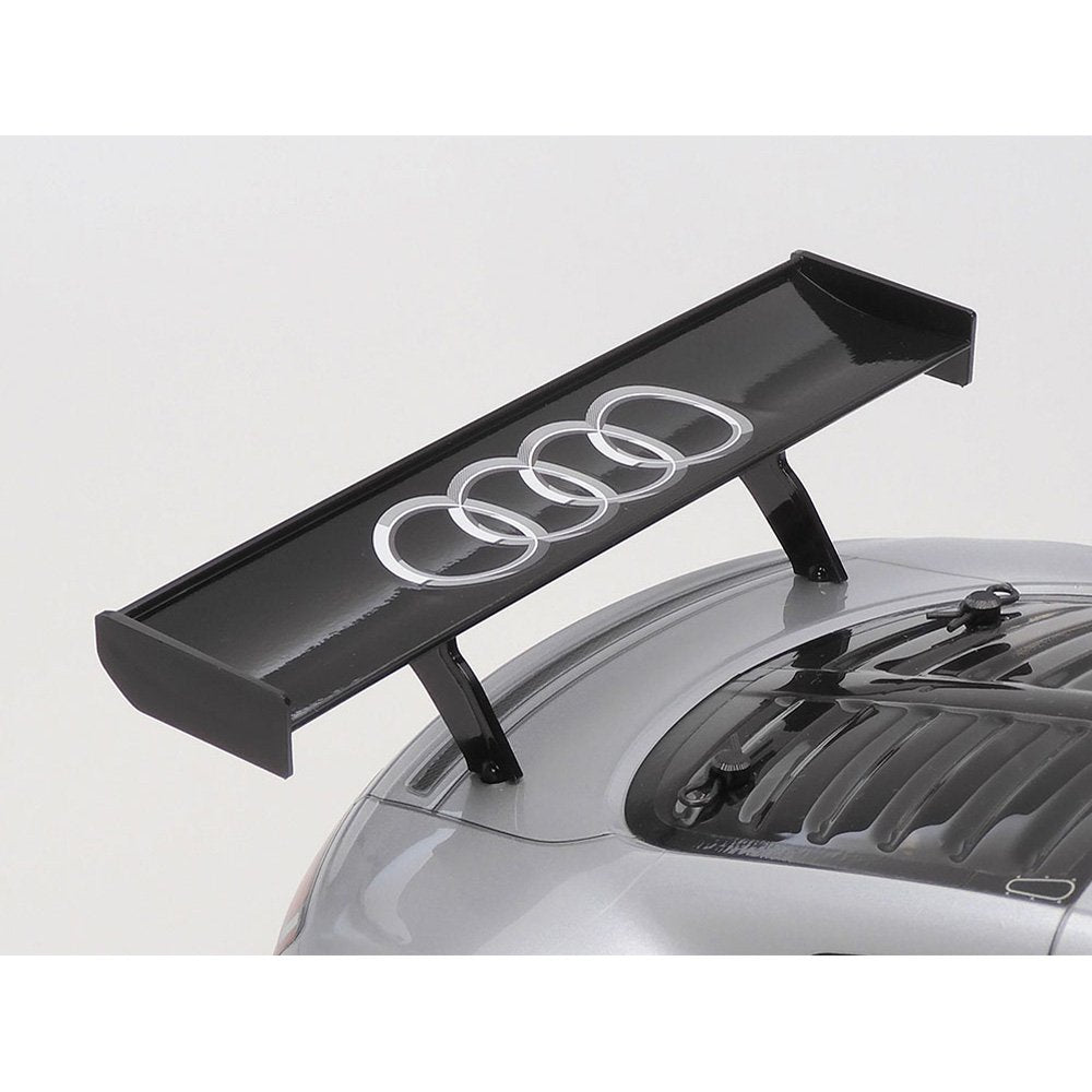 TAMIYA AUDI R8 LMS 2008 - SILVER PAINTED BODY (TT-02)