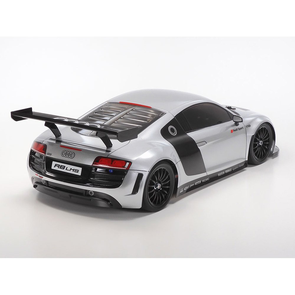 TAMIYA AUDI R8 LMS 2008 - SILVER PAINTED BODY (TT-02)
