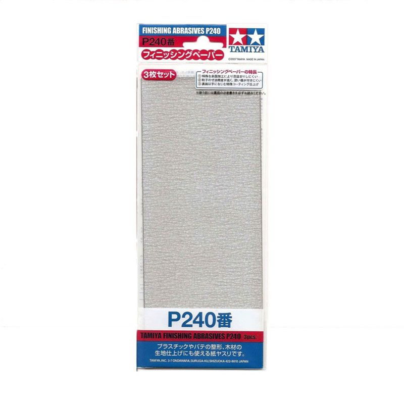 TAMIYA P240 FINISHING ABRASIVES