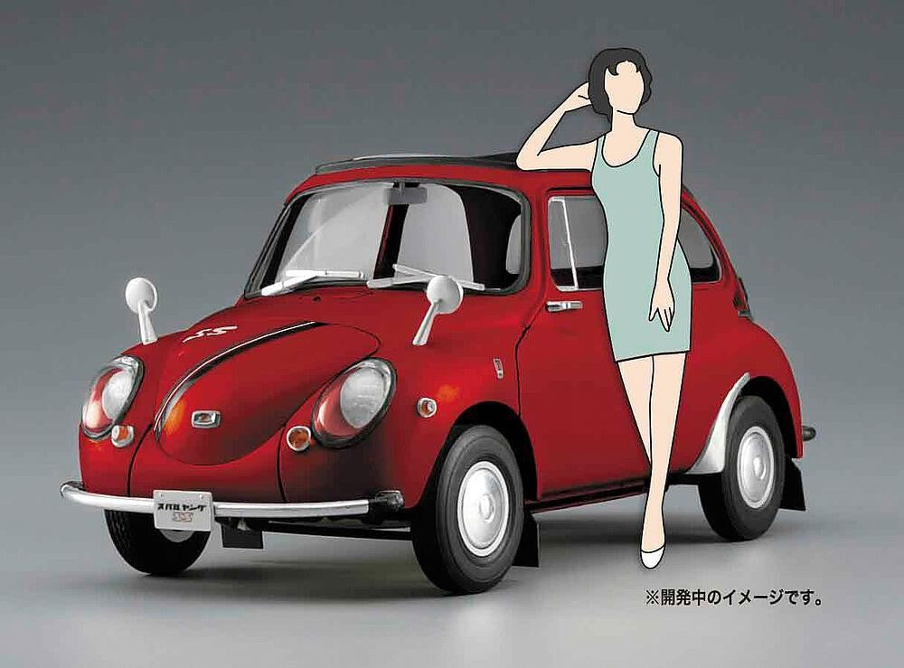 1/24 Subaru 360 Young-ss W/60’s Girl’s Figure