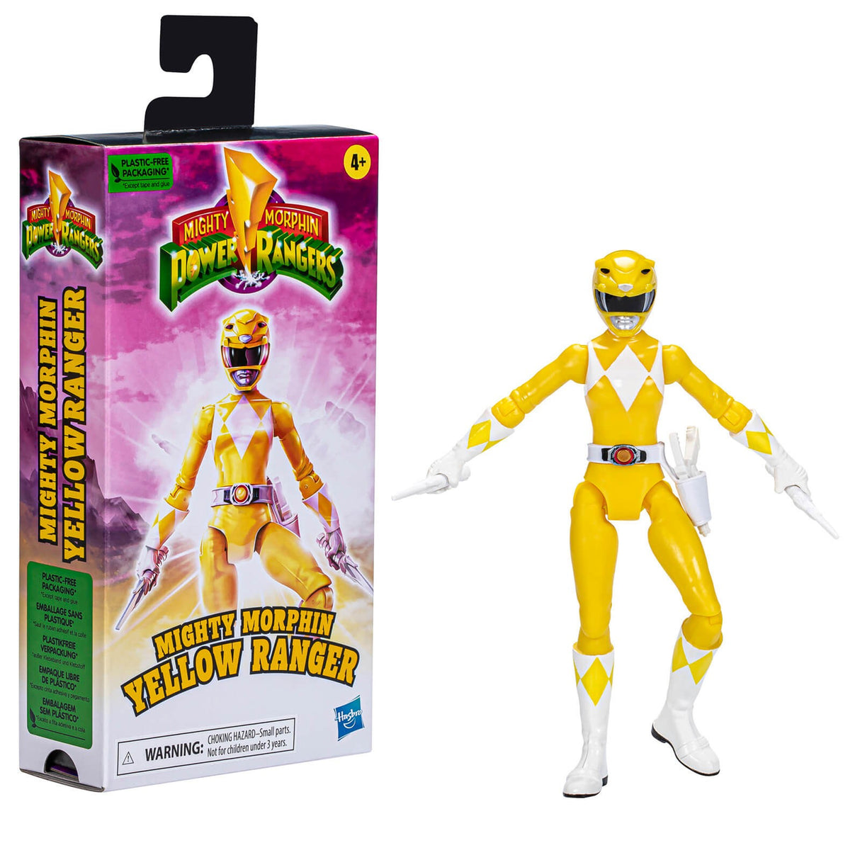 Power Rangers Action Figure Mighty Morphin Yellow Ranger 15 Cm