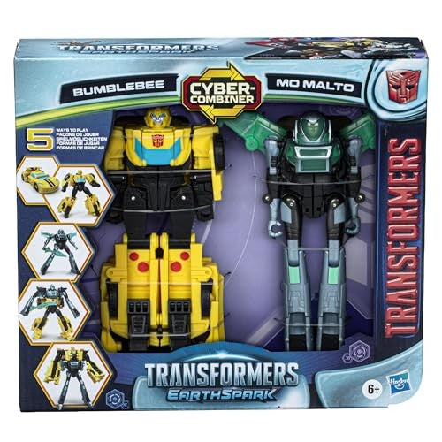 TRANSFORMERS EarthSpark Cyber-Combiner Bumblebee and Mo Malto