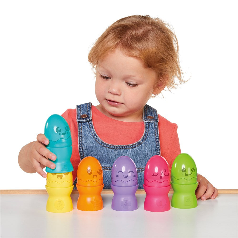 Tomy Hide & Squeak Egg Stacker