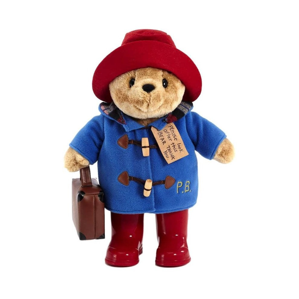 Classic Paddington Bear With Boots & Suitcase Large