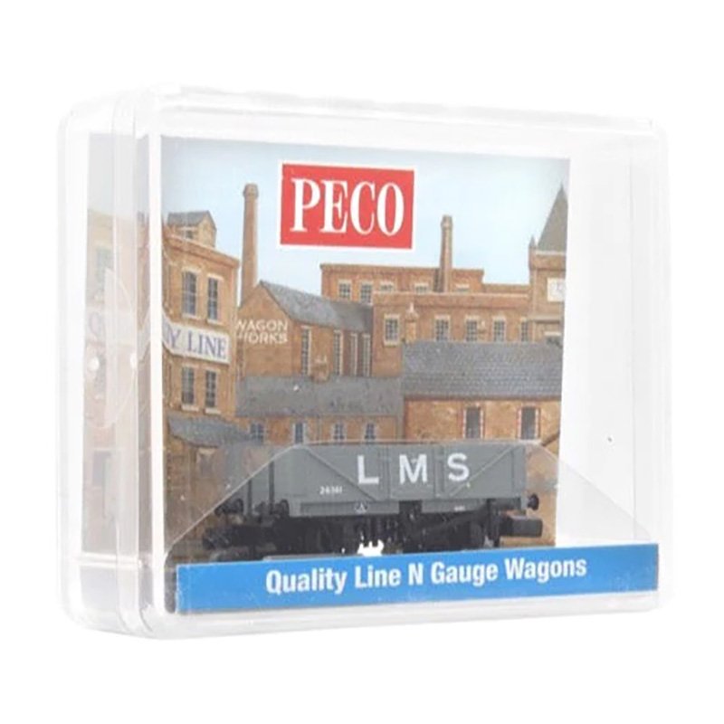 Peco N Rtr 9ft Plank Open Wagon Lms Grey