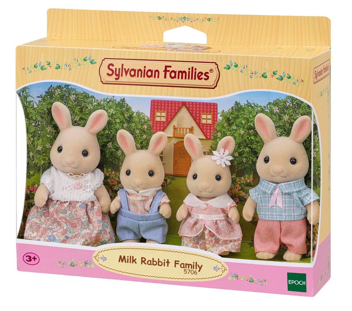 Sylvanian Families Milk Rabbit Family