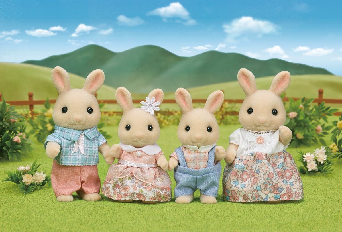Sylvanian Families Milk Rabbit Family