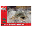 Airfix A1361 T34/85 II2 Factory Production Military Vehicle - 1:35 Scale Model Kit