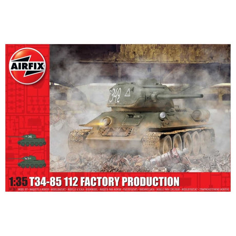 Airfix A1361 T34/85 II2 Factory Production Military Vehicle - 1:35 Scale Model Kit