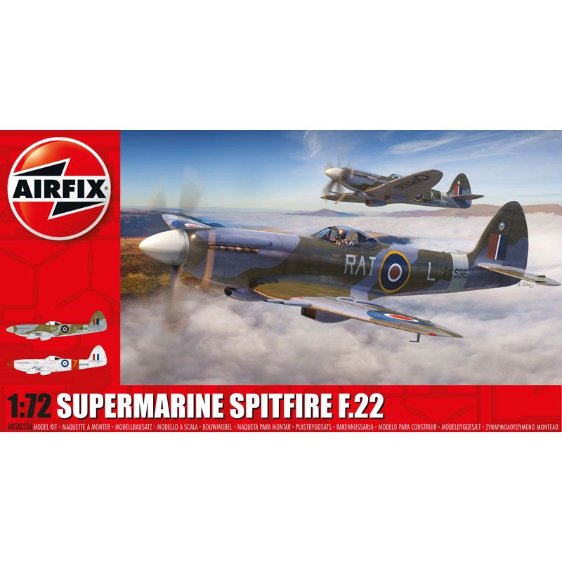 AIRFIX 1/72 SUPERMARINE SPITFIRE F.MK.22
