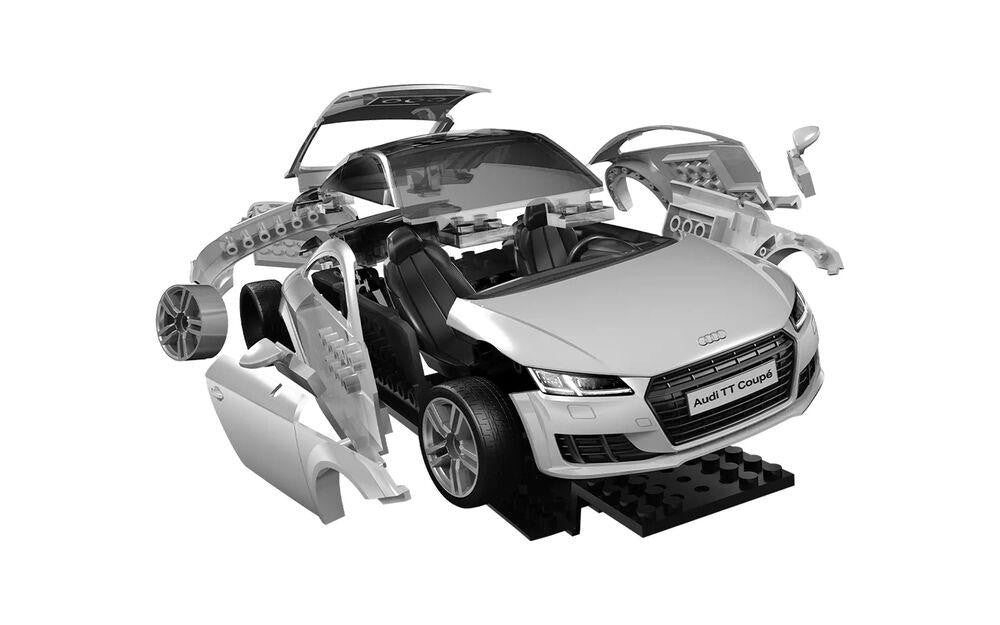 Airfix Quickbuild Audi Tt Coupe Blue Model Kit