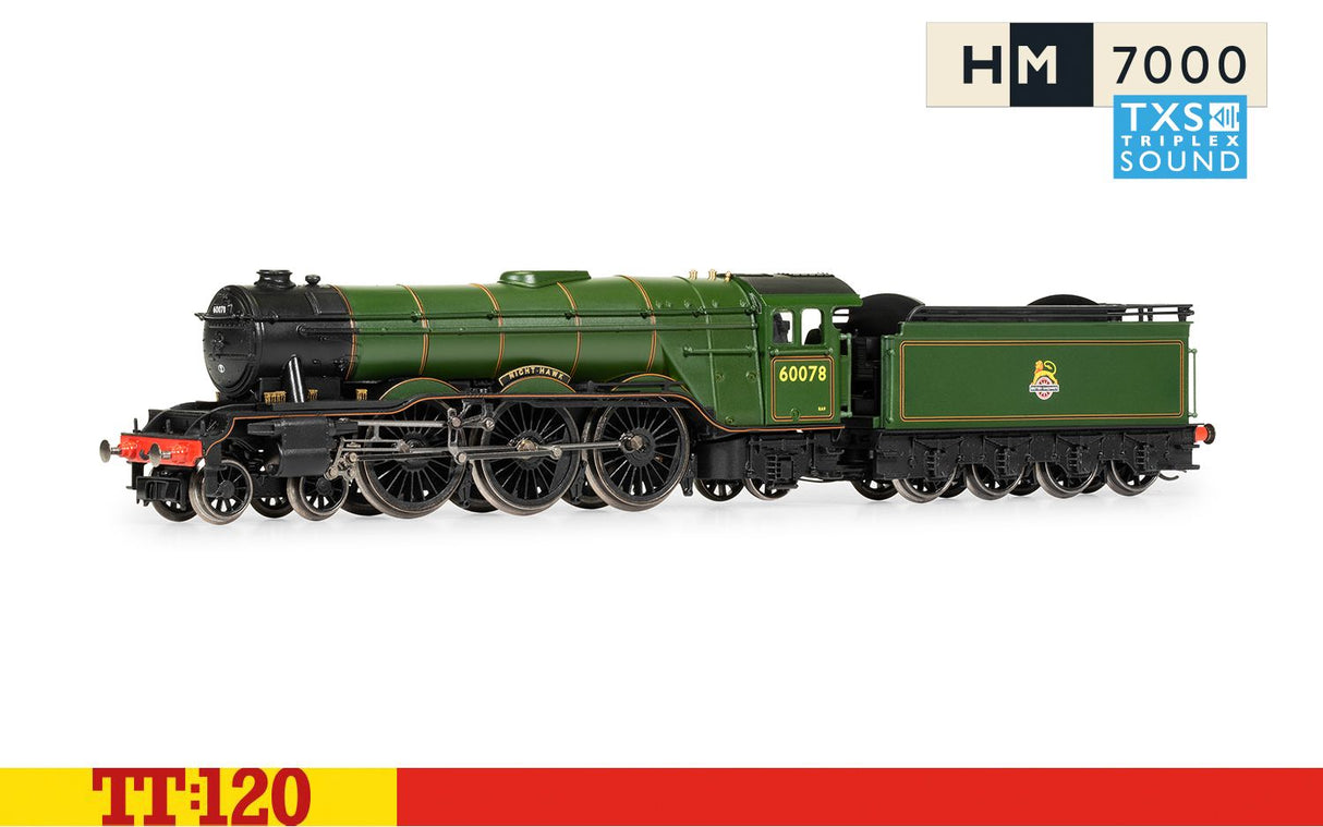 Hornby TT:120 Br Class A3 4-6-2 6007b 'night Hawk' Digital- Era 4