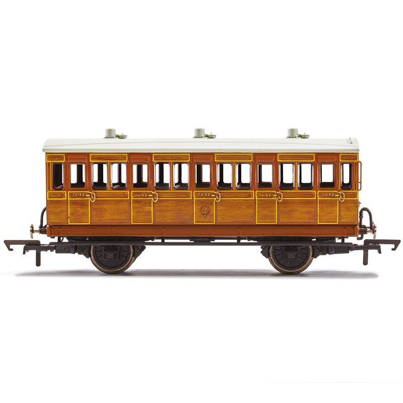 Hornby IOW CR, 4 Wheel Coach (5 Door), 3rd Class - Era 2