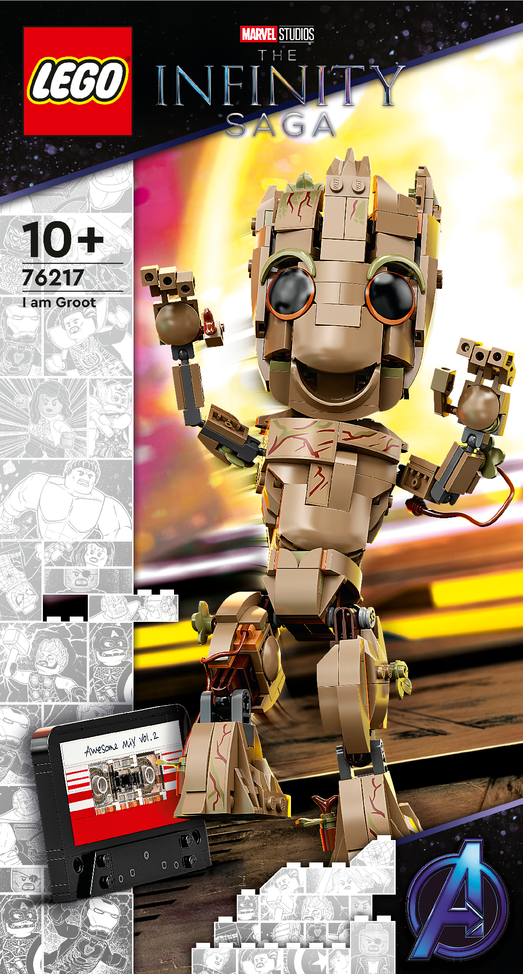 LEGO MARVEL I AM GROOT 76217 AGE: 10+