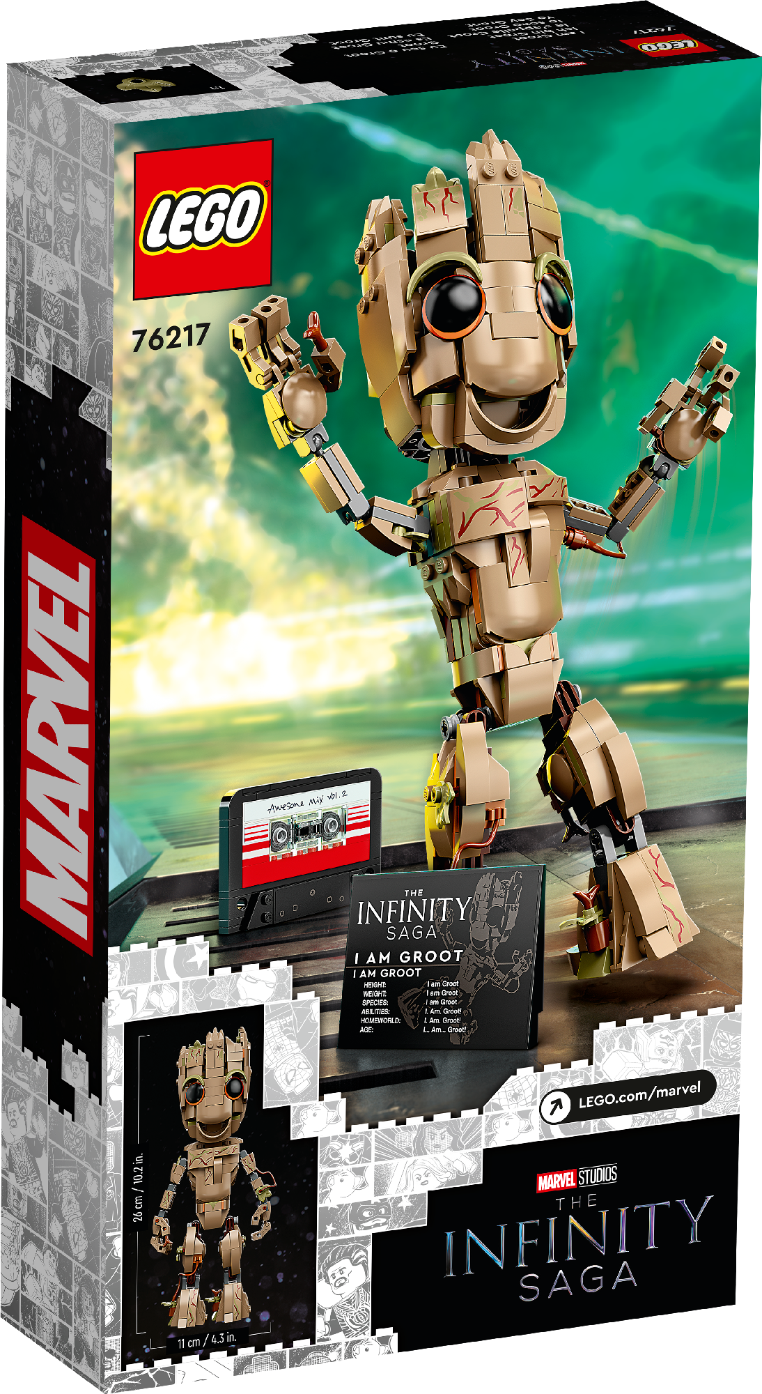 LEGO MARVEL I AM GROOT 76217 AGE: 10+