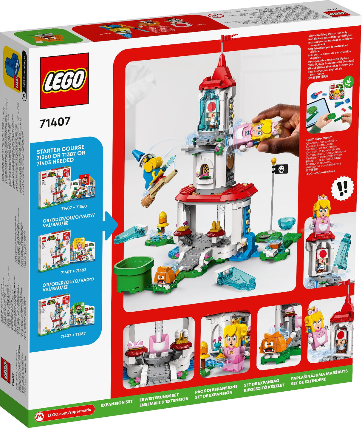 LEGO SUPER MARIO CAT PEACH SUIT AND FROZEN TOWER EXPANSION SET 71407  AGE: 7+