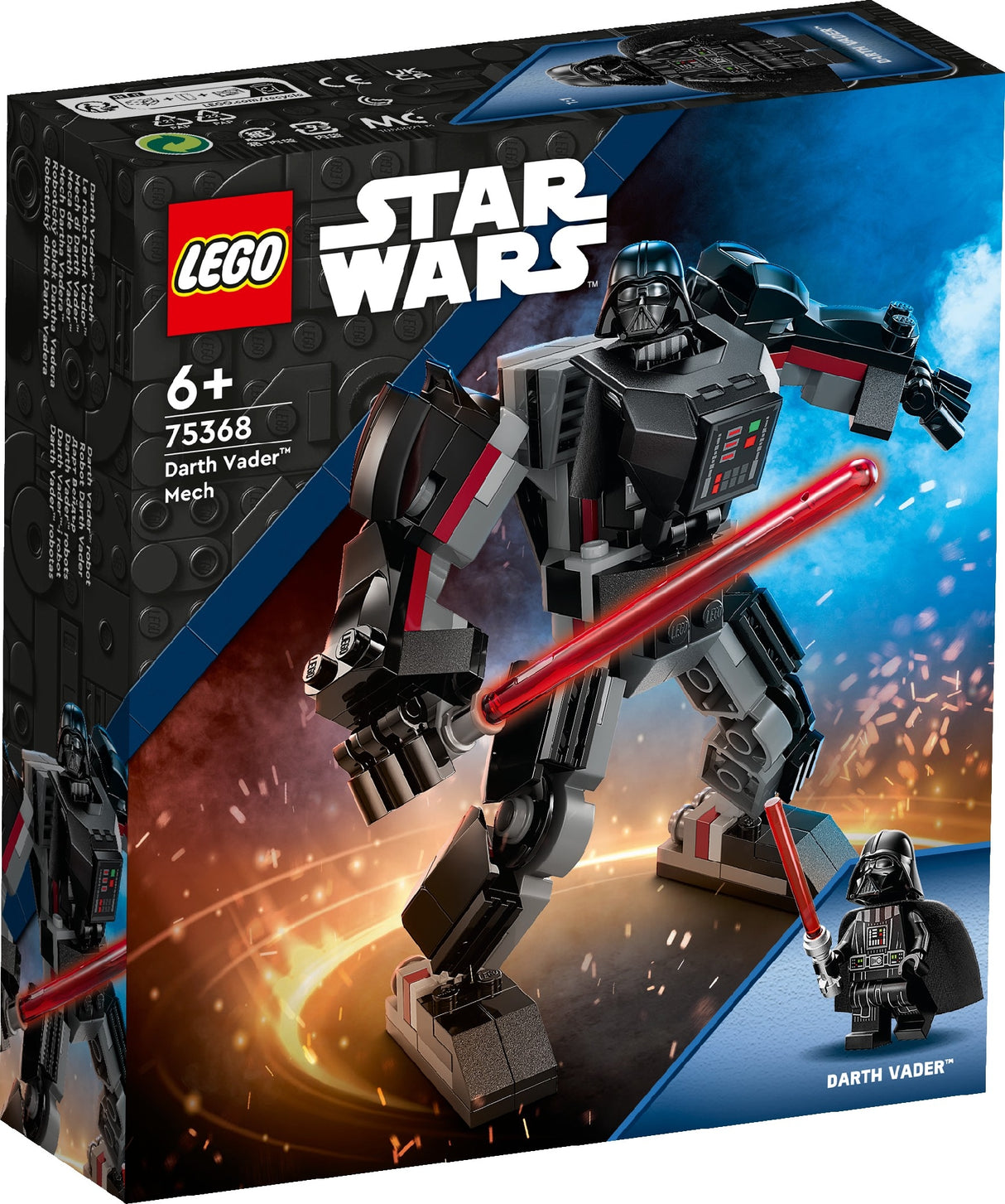 LEGO STAR WARS DARTH VADER MECH 75368 AGE: 6+