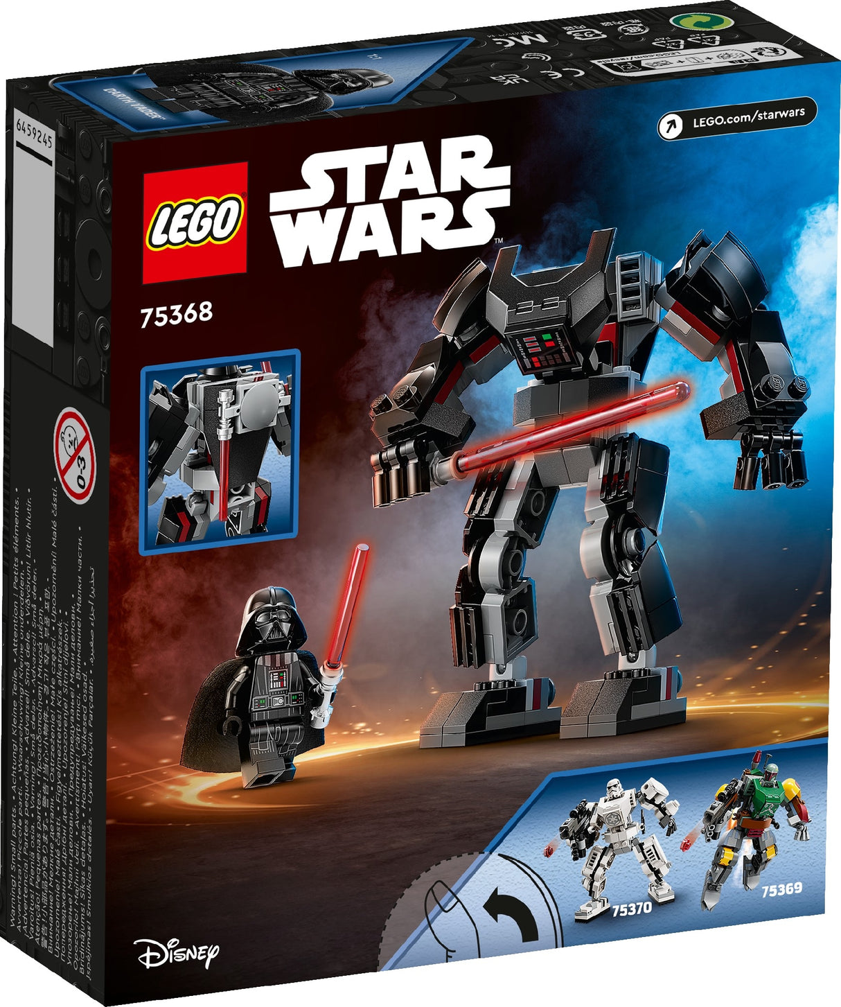LEGO STAR WARS DARTH VADER MECH 75368 AGE: 6+