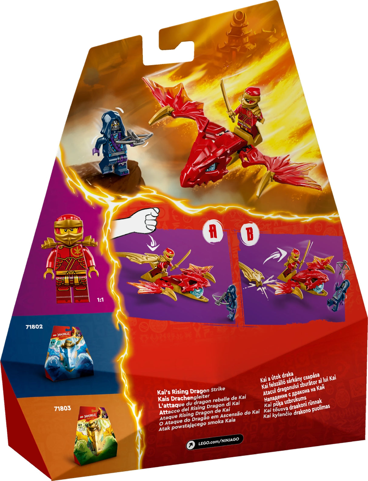 LEGO Ninjago Kai's Rising Dragon Strike 71801 Age: 6+