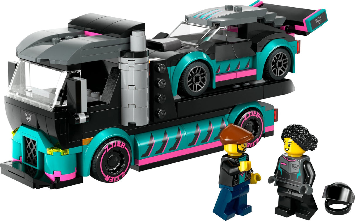 LEGO CITY Race Car and Car Carrier Truck 60406 Age: 6+