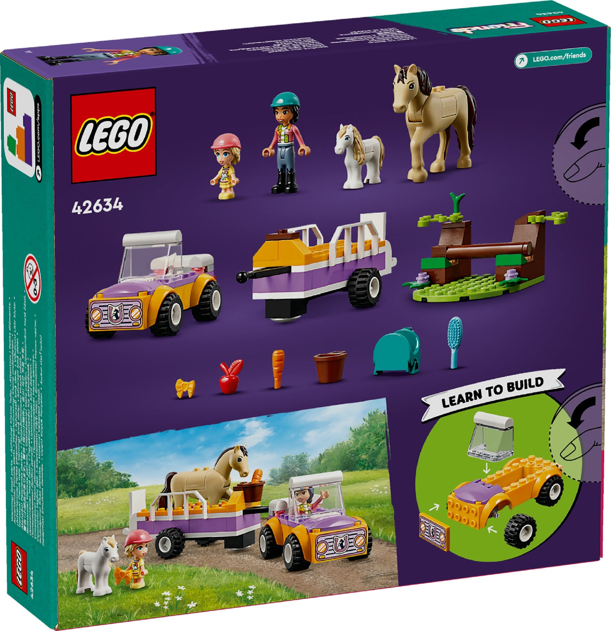 LEGO Friends Horse And Pony Trailer 42634 Age: 4+