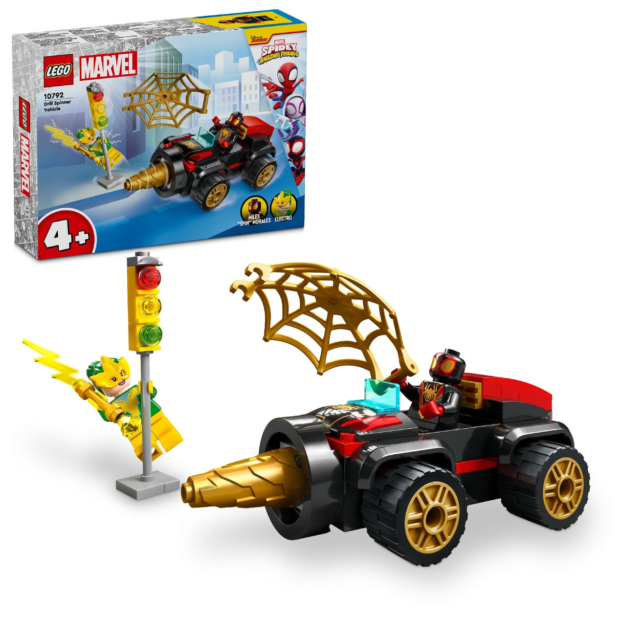 LEGO Marvel Spider-man Drill Spinner Vehicle 10792 Age: 4+