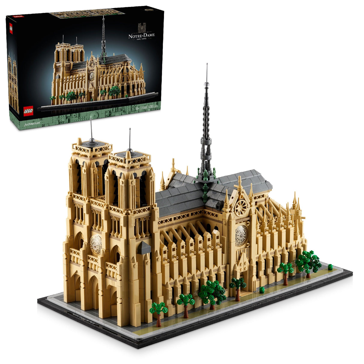 LEGO ARCHITECTURE NOTRE-DAME DE PARIS 21061 AGE:18+