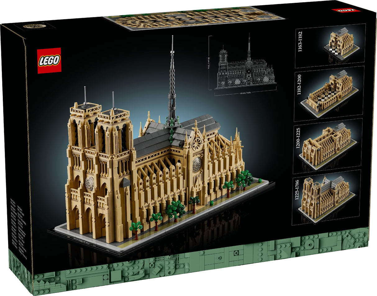 LEGO ARCHITECTURE NOTRE-DAME DE PARIS 21061 AGE:18+