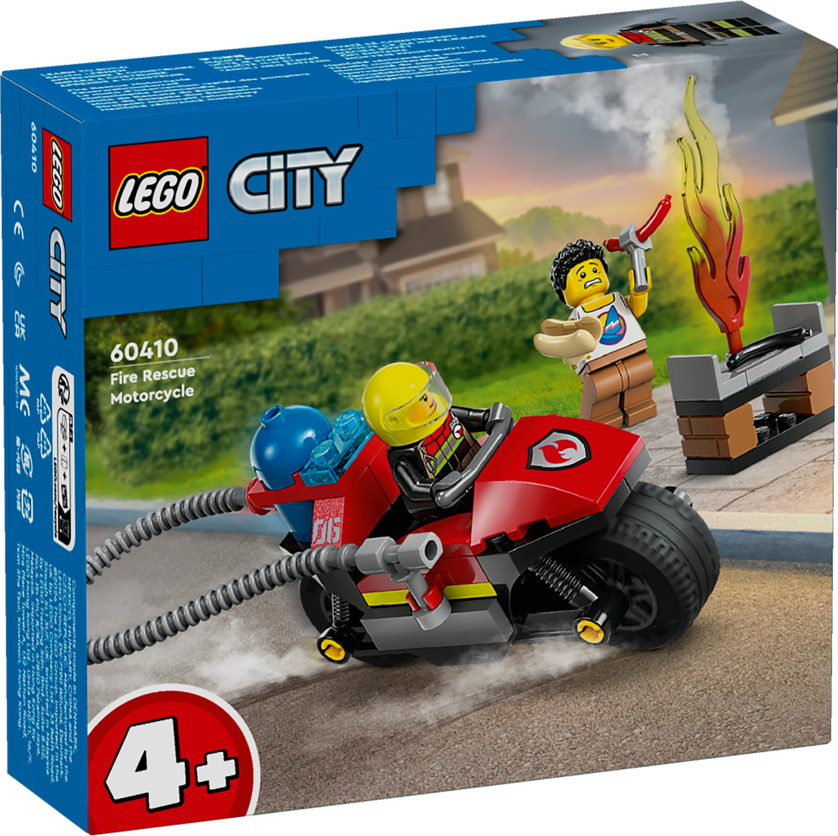 LEGO City Fire Rescue Motorcycle 60410 Age: 4+