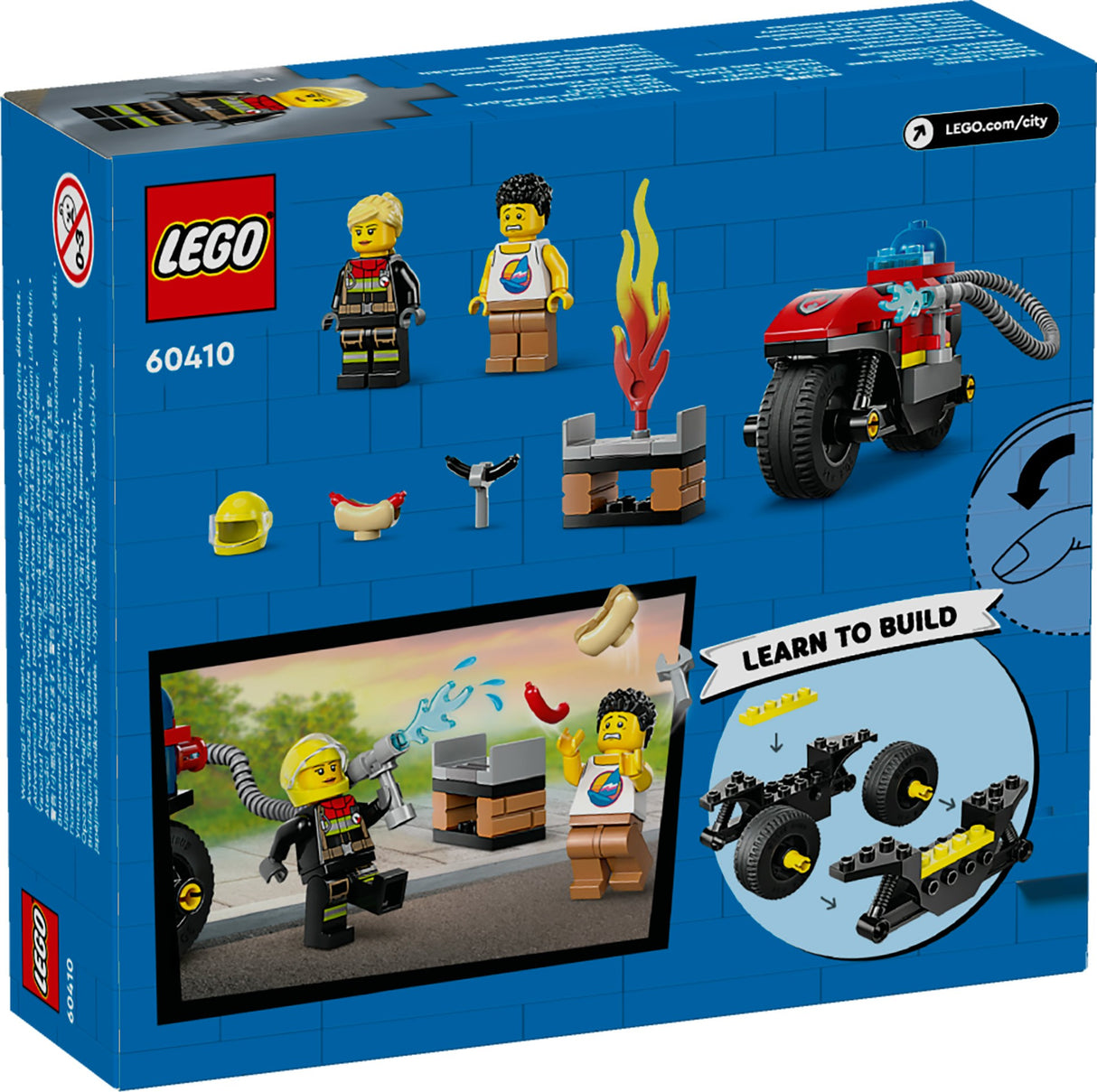 LEGO City Fire Rescue Motorcycle 60410 Age: 4+