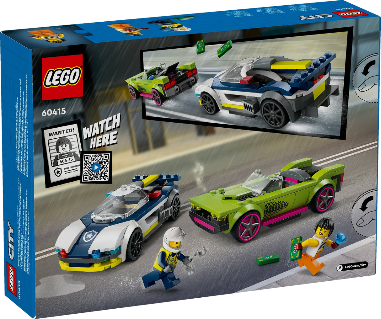 LEGO CITY Police Car and Muscle Car Chase 60415 Age: 6+