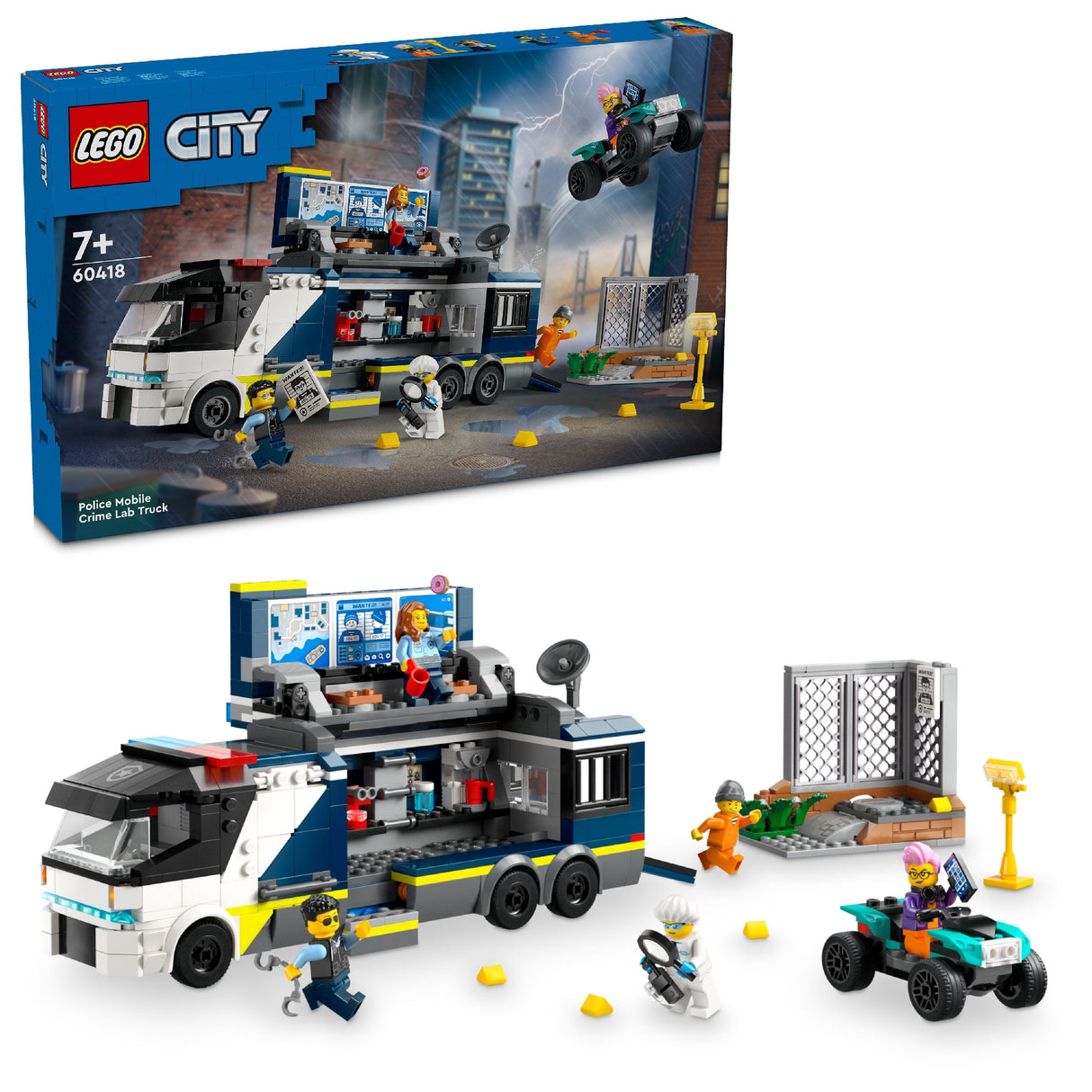 LEGO CITY Police Mobile Crime Lab Truck 60418 Age: 7+