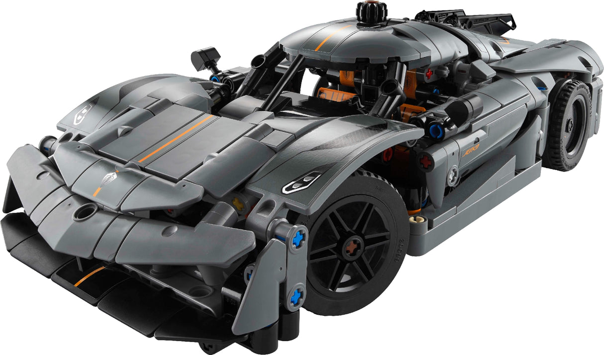 LEGO TECHNIC KOENIGSEGG JESKO ABSOLUT GREY HYPERCAR 42173 AGE: 10+