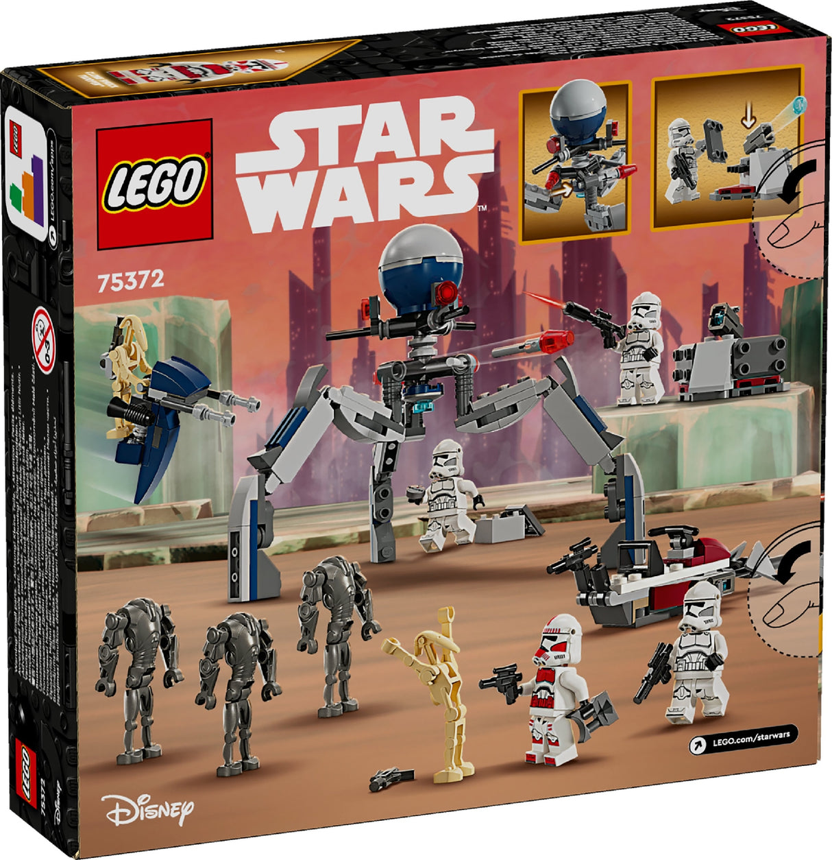 LEGO Star Wars TM Clone Trooper™ & Battle Droid™ Battle Pa 75372 Age: 7+