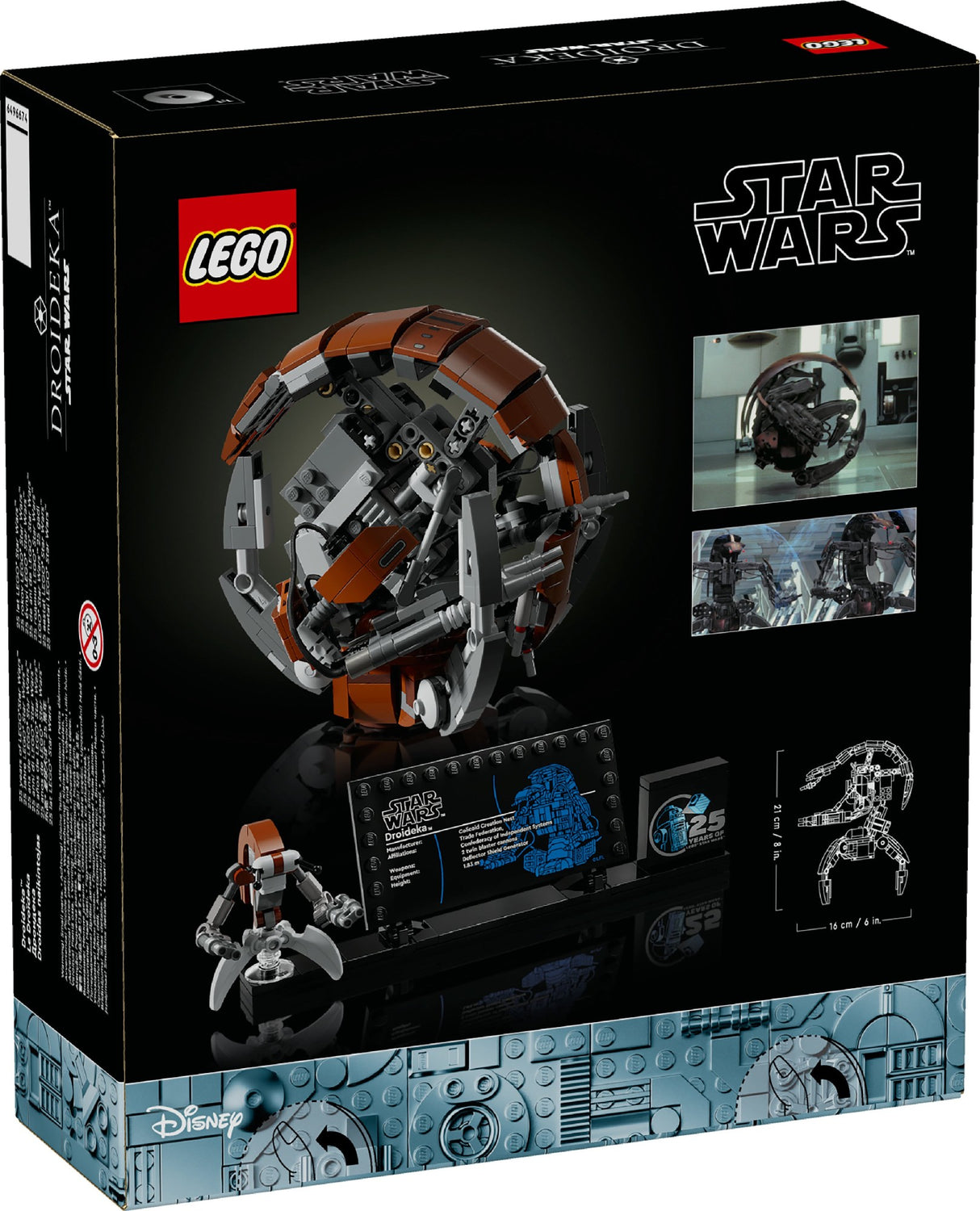 LEGO STAR WARS DROIDEKA 75381 AGE: 18+