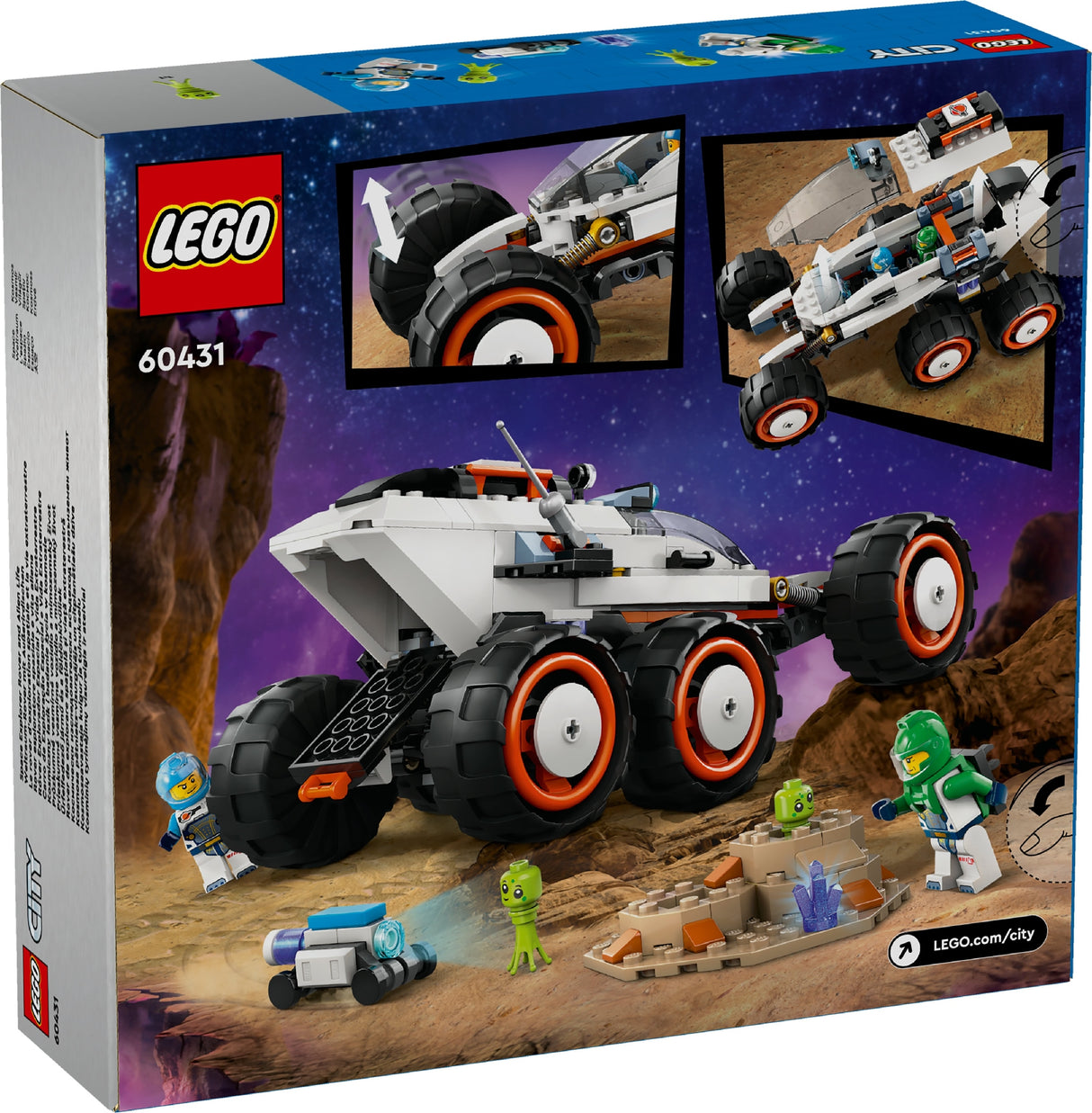 LEGO City Space Explorer Rover And Alien Life 60431 Age: 6+