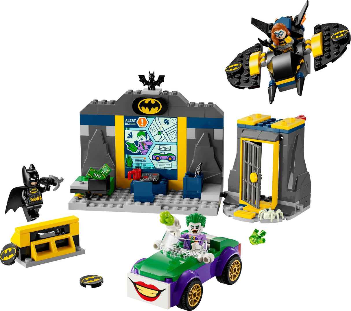 LEGO BATMAN THE BATCAVE WITH BATMAN, BATGIRL AND THE JOKER 76727 AGE:4+