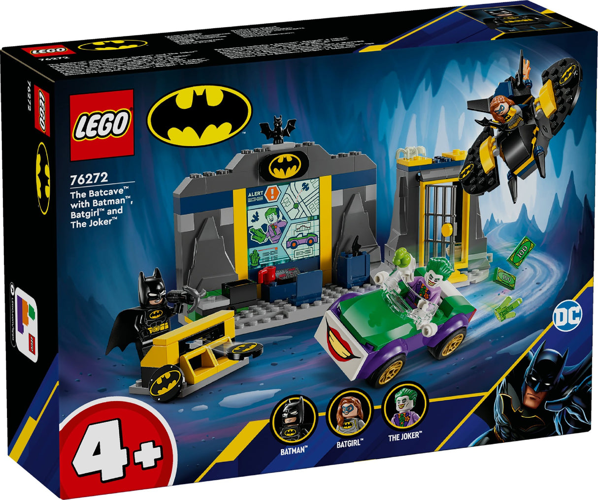 LEGO BATMAN THE BATCAVE WITH BATMAN, BATGIRL AND THE JOKER 76727 AGE:4+